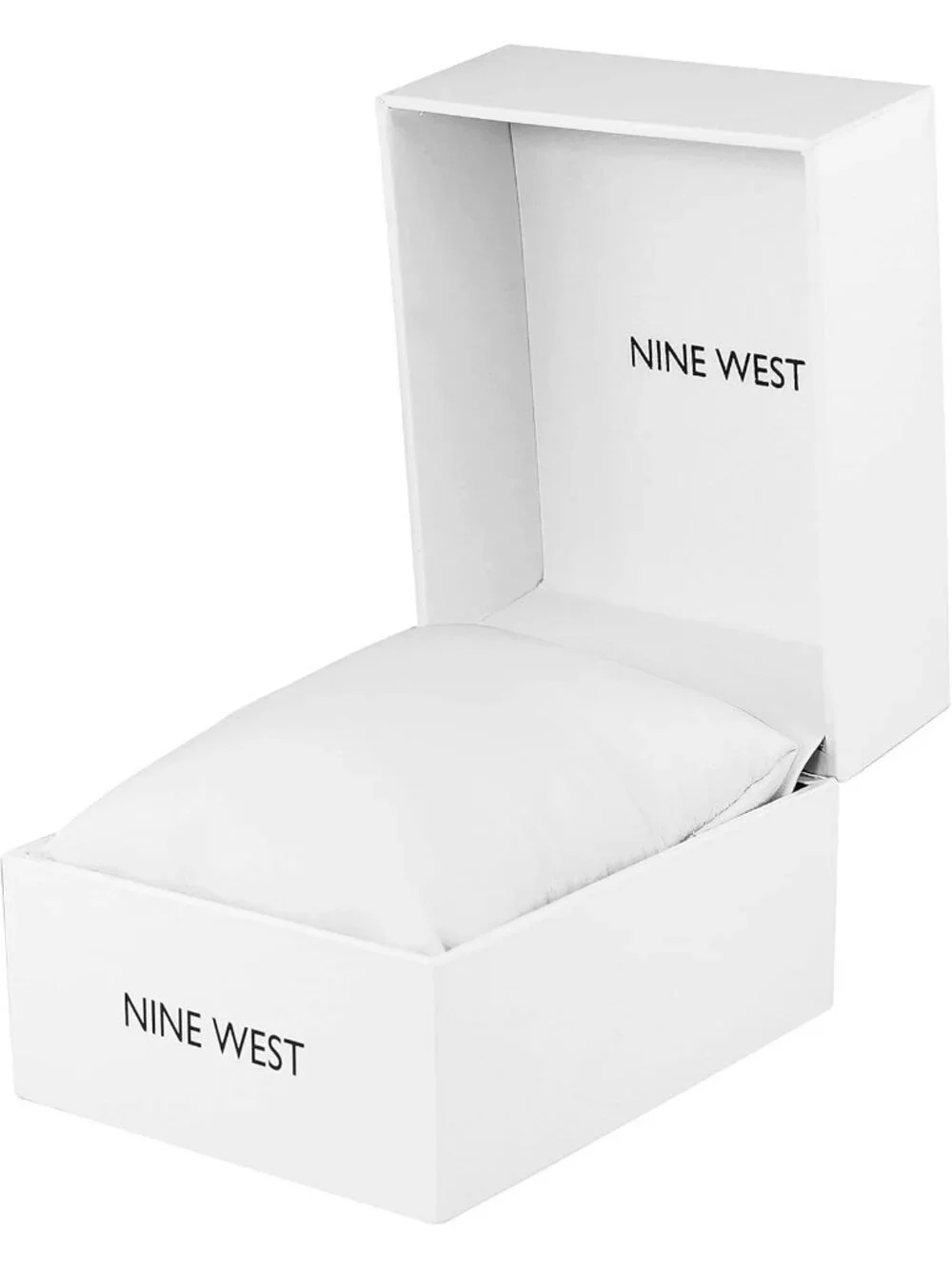 Nine West Women's Silver Analog Japanese Quartz Sunray Octagonal Bracelet Watch